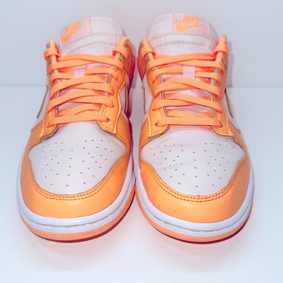 NIKE DUNK LOW PEACH 🍑 CREAM LEATHER - Picture 3 of 9